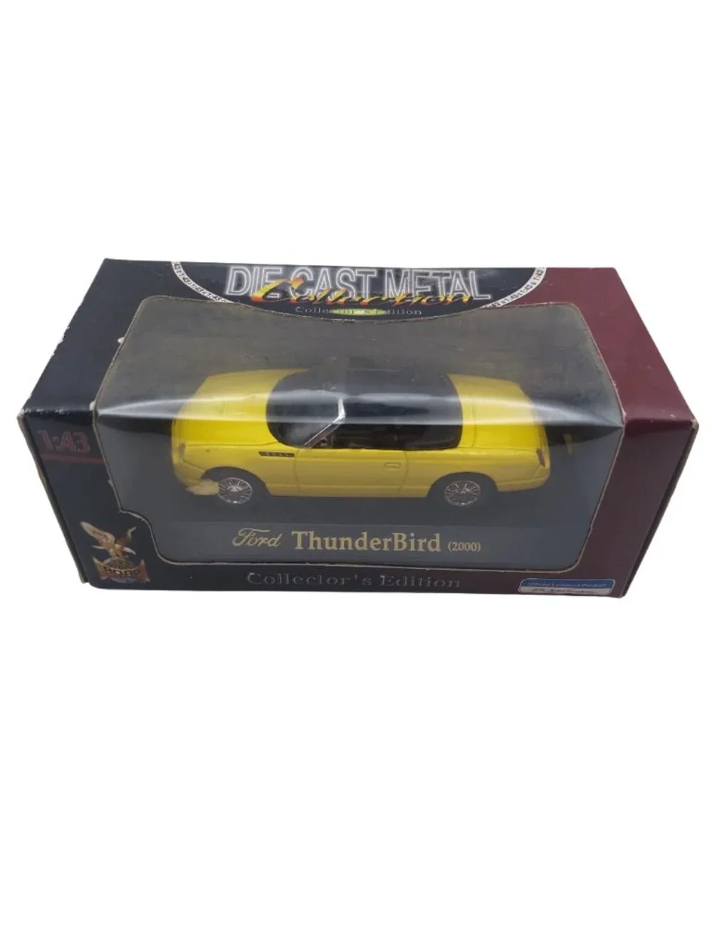 Ford Thunderbird Die Cast Model Set of 2 1955 & 2000 1:43 Collectors Edition